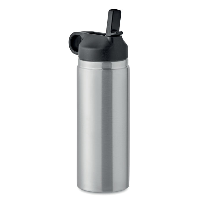 Gourde inox recyclé 500ml à personnaliser IVALO silver mate